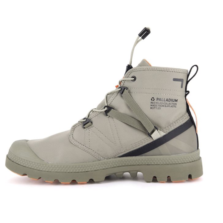 Dámské Boty Palladium Pampa Travel Lite+ Nepromokavé Olivy Zelené | CZ YMH-37Q